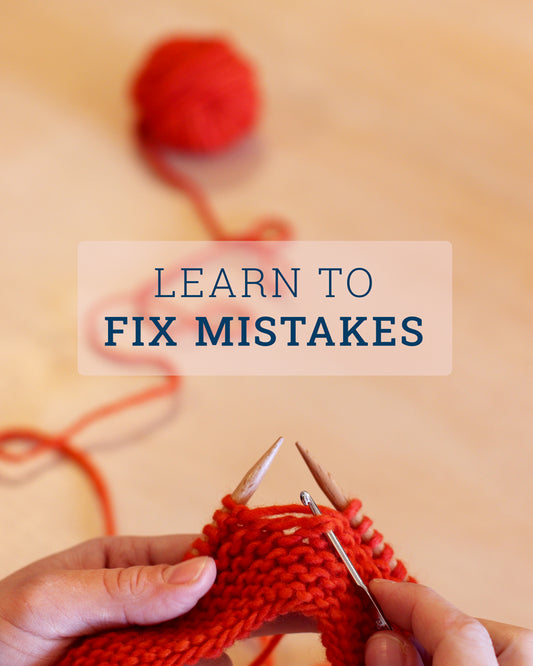 Learn to Fix Mistakes in Knitting