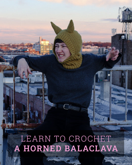 Crochet a Horned Balaclava