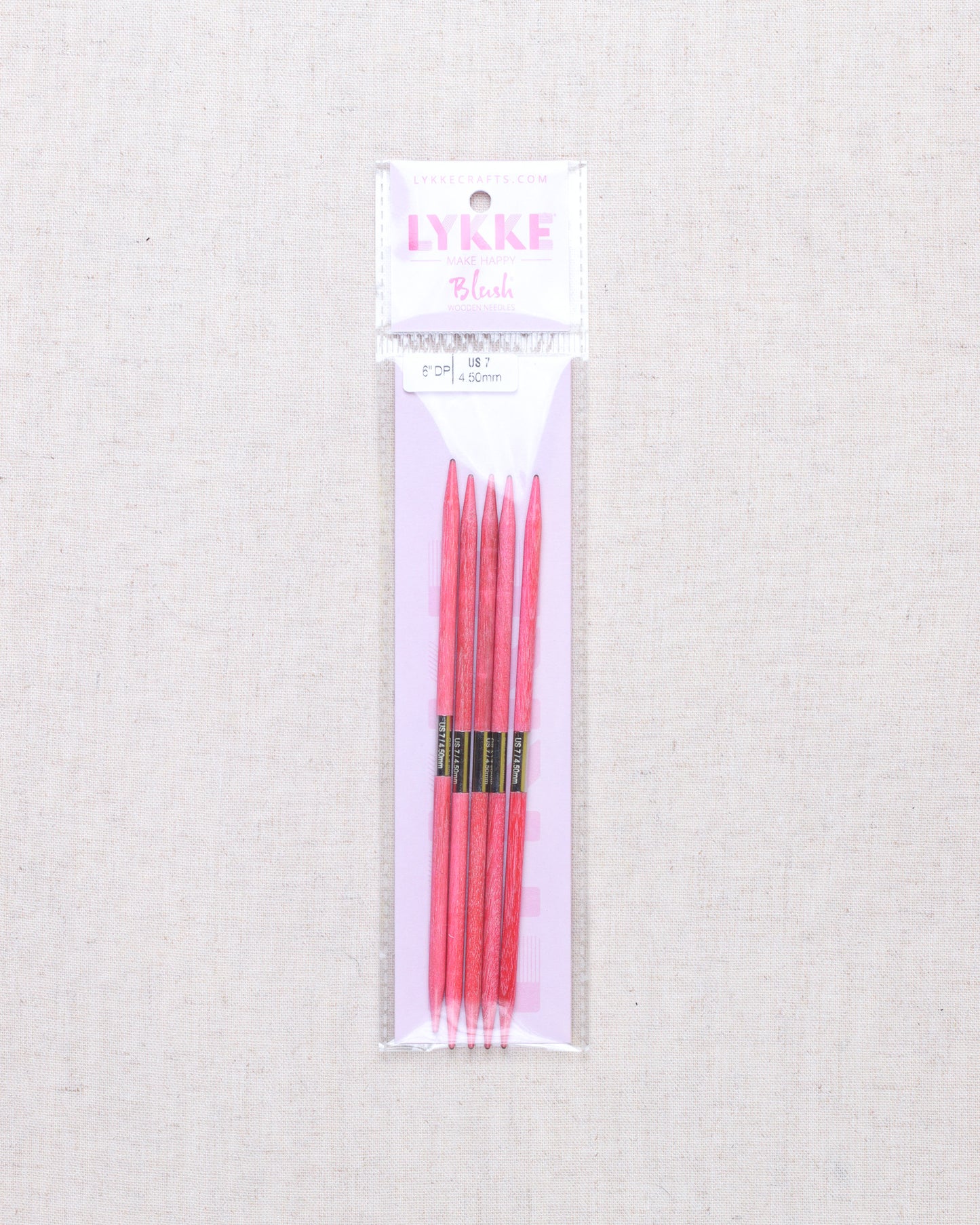 Lykke Blush Double Pointed Needles