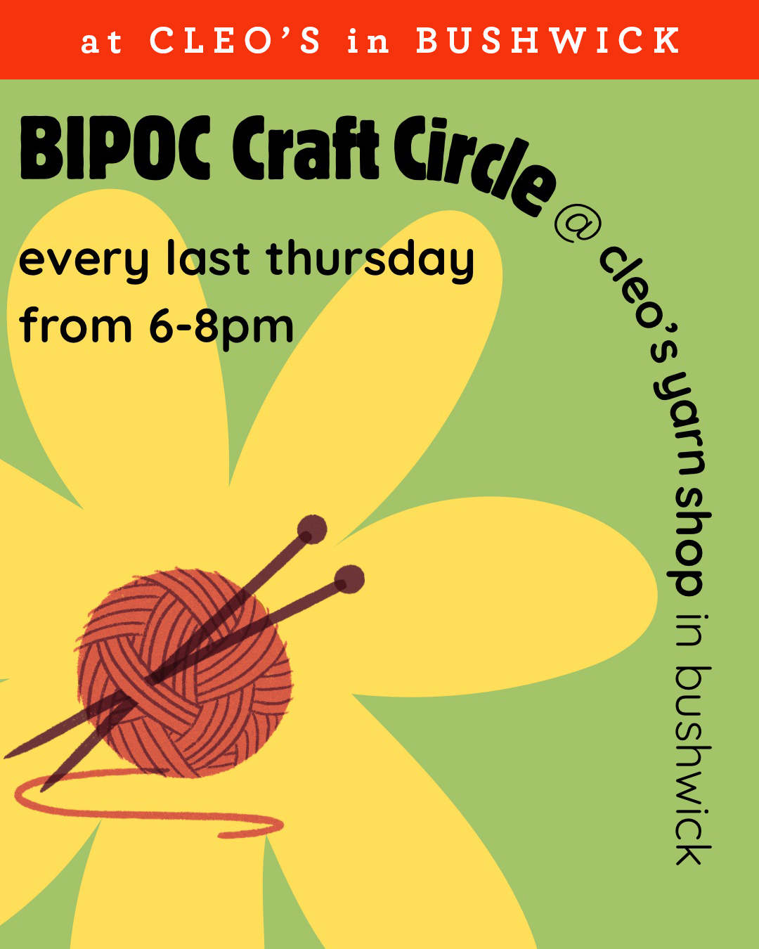 BIPOC Craft Circle @ Cleo's in Bushwick
