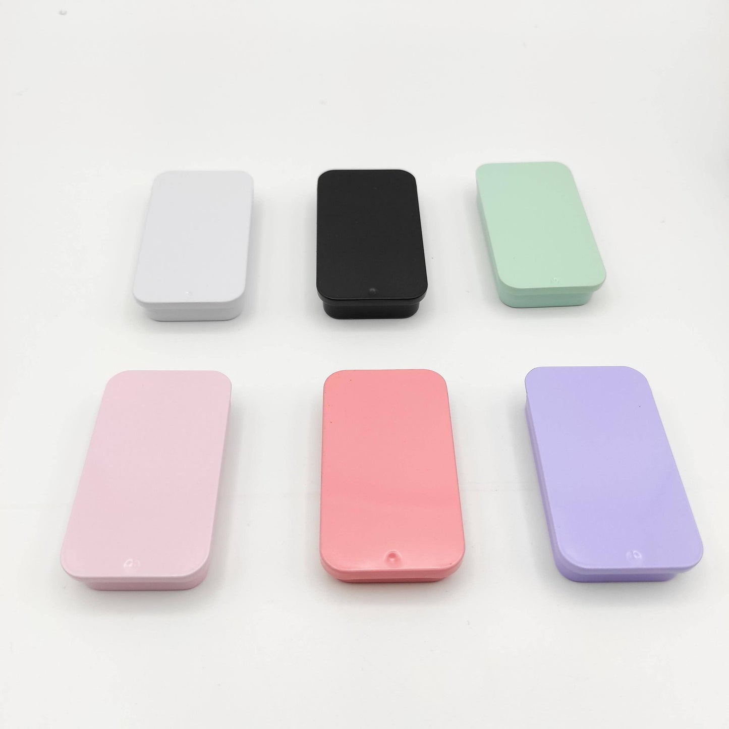 Solid Color Small Magnetic Tin Needle Case