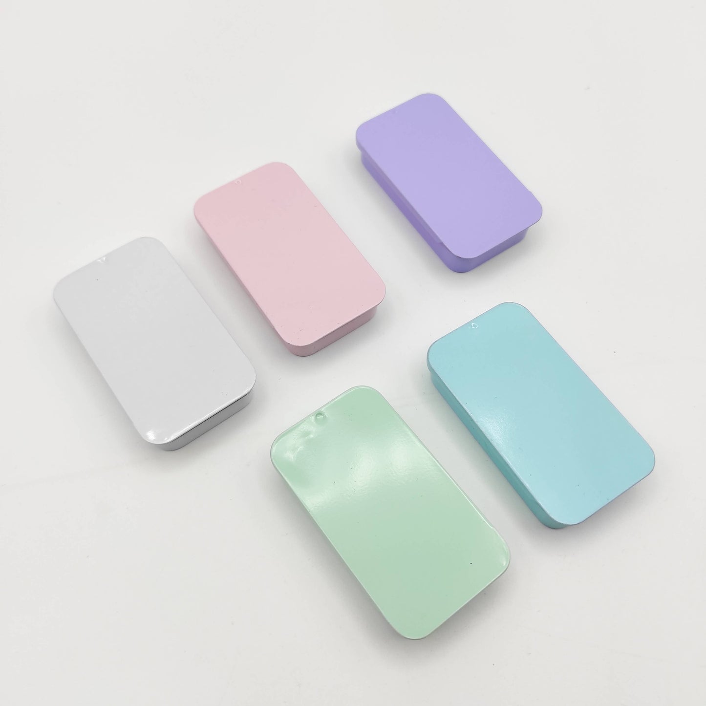 Solid Color Small Magnetic Tin Needle Case