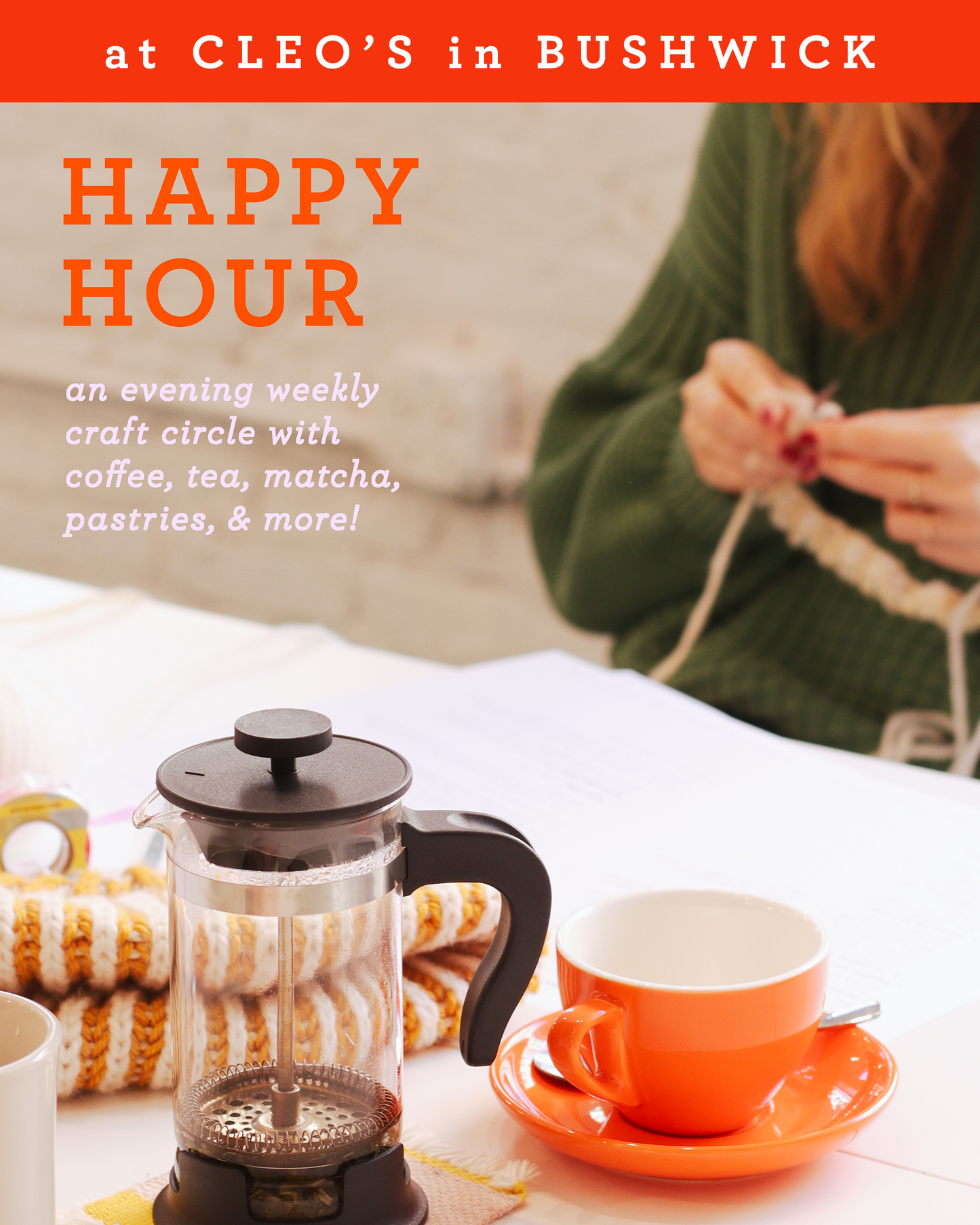 Happy Hour Craft Circle @ Cleo's in Bushwick