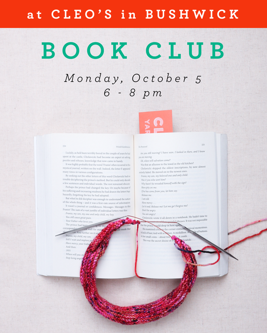 Book Club  Craft Circle@ Cleo's in Bushwick