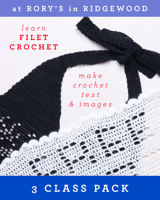 Learn Filet Crochet @ Rory's in Ridgewood