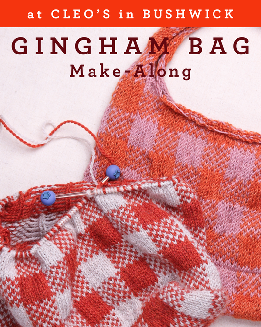 Gingham Bag Make-Along with Deanna @ Cleo's in Bushwick