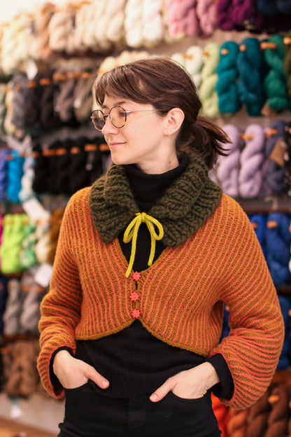 Super Bulky Ribbed Collar No. 1 Knitting Pattern