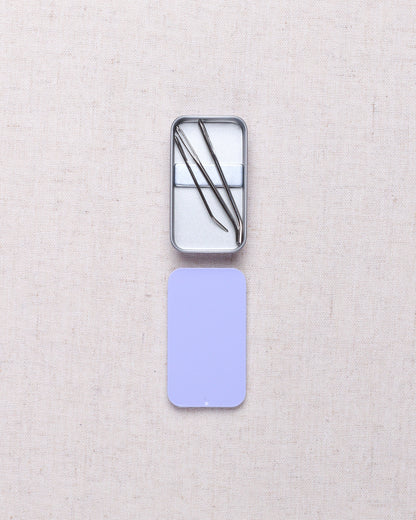 Solid Color Small Magnetic Tin Needle Case