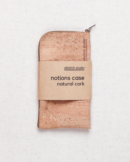 Cork Zippered Notions Case