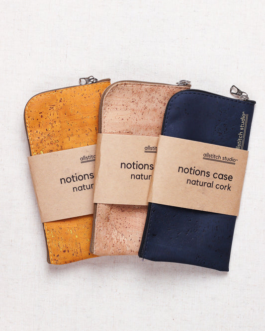 Cork Zippered Notions Case