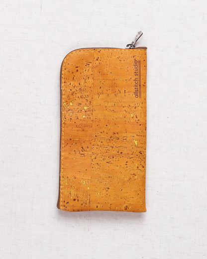 Cork Zippered Notions Case
