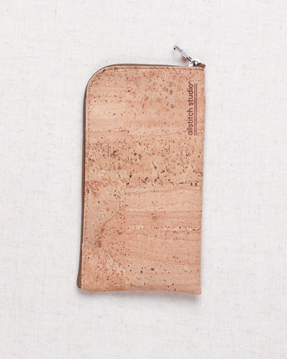Cork Zippered Notions Case