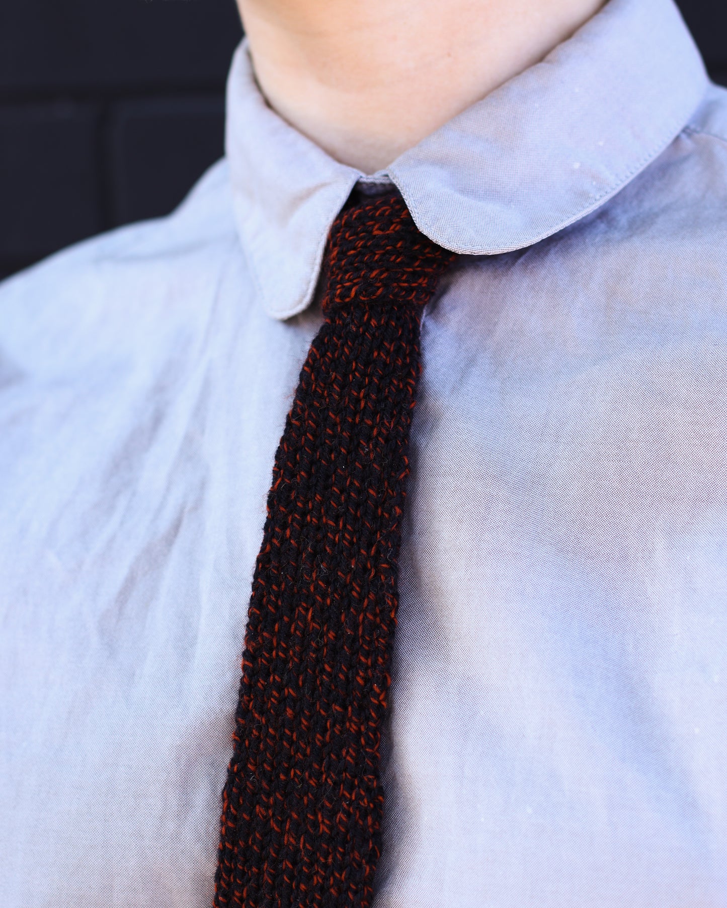 Knitted Neck Tie No. 1 Pattern