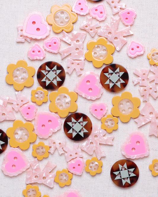 Sarah Hearts Button Sets