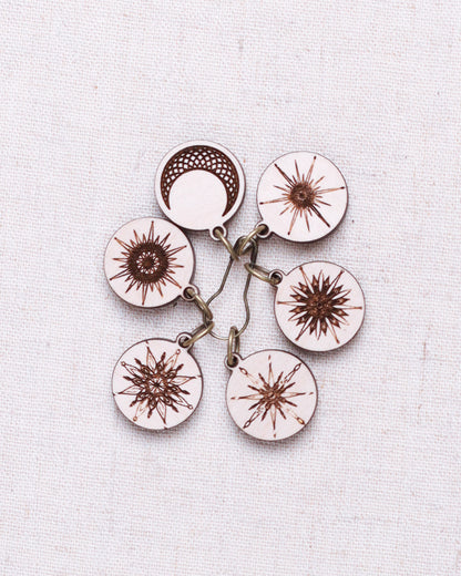 Sunrise Grove Wood Stitch Marker Sets