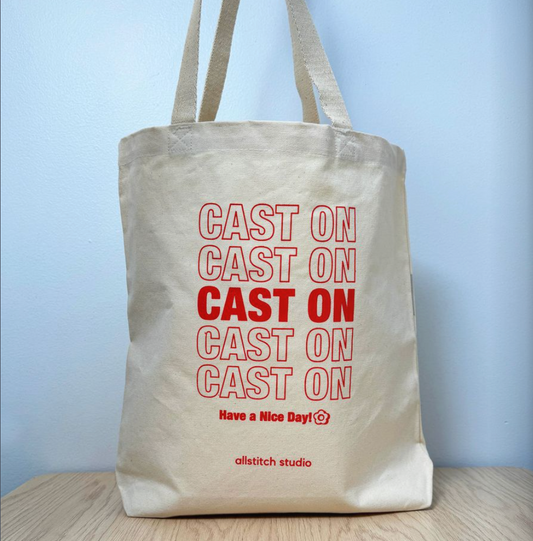 Cast On Tote Bag