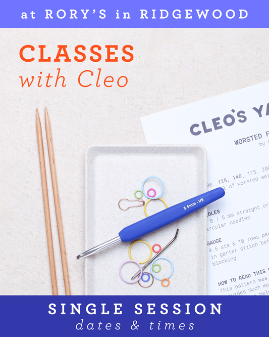 Two Hour Class with Cleo @ Rory's in Ridgewood