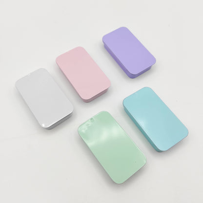 Solid Color Small Magnetic Tin Needle Case