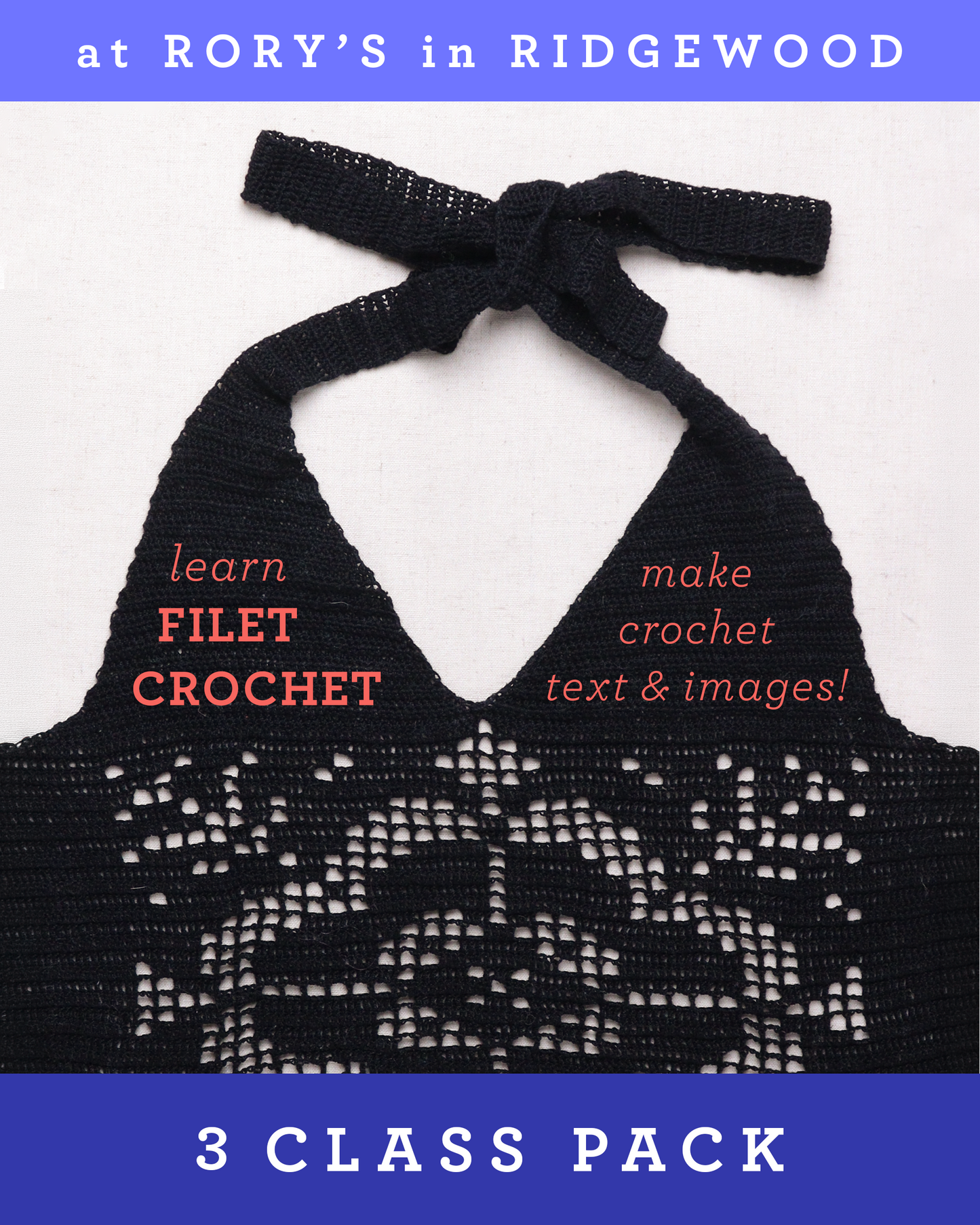Learn Filet Crochet @ Rory's in Ridgewood
