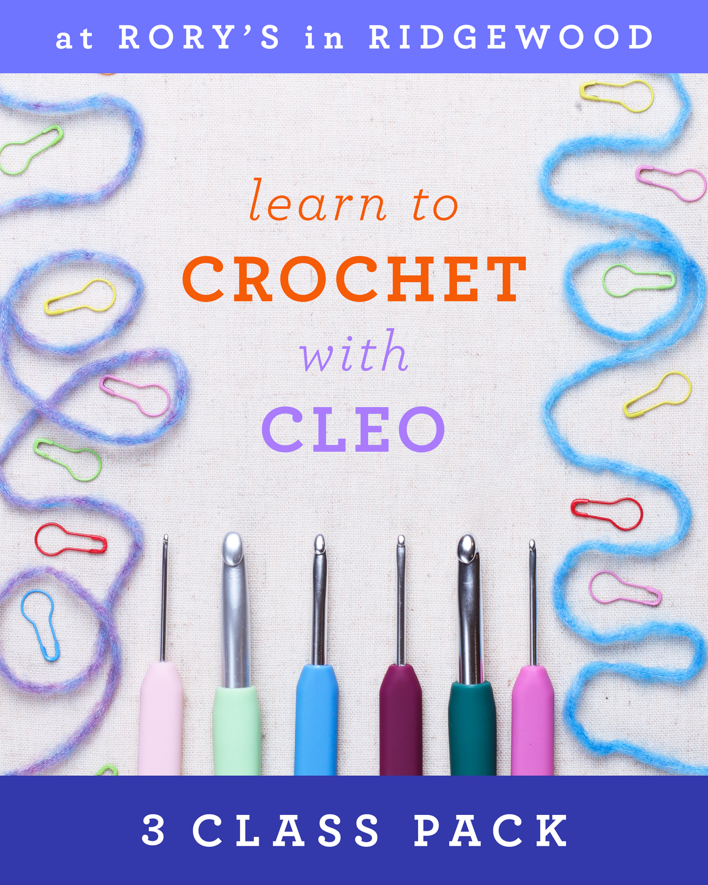 Learn to Crochet with Cleo @ Rory's in Ridgewood