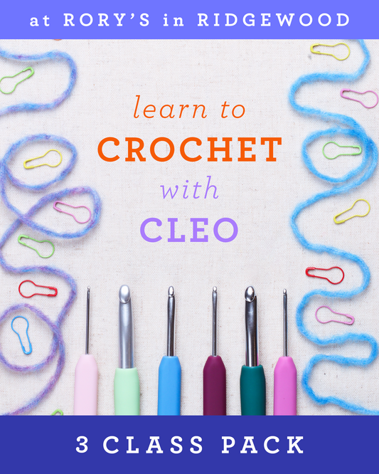 Learn to Crochet with Cleo @ Rory's in Ridgewood