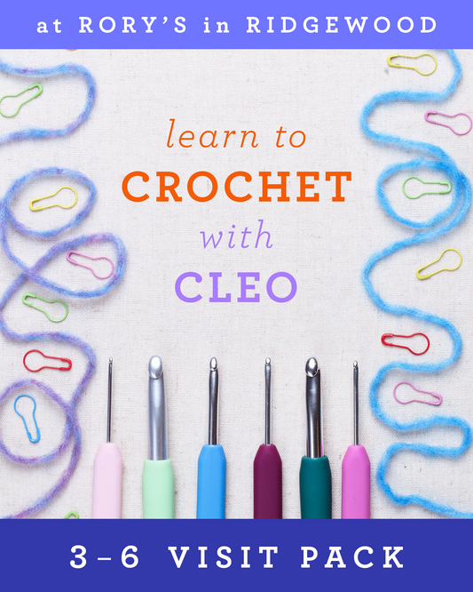 Learn to Crochet with Cleo @ Rory's in Ridgewood