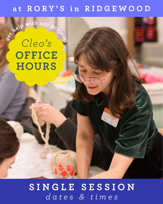 Cleo's Office Hours Single Visit @ Rory's in Ridgewood