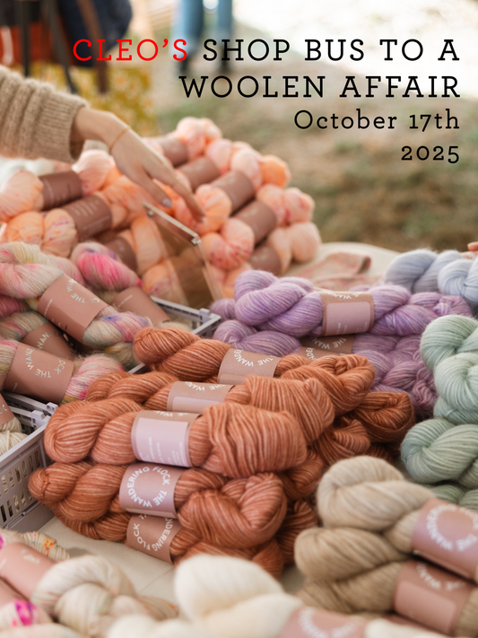 Cleo's Shop Bus to A Woolen Affair