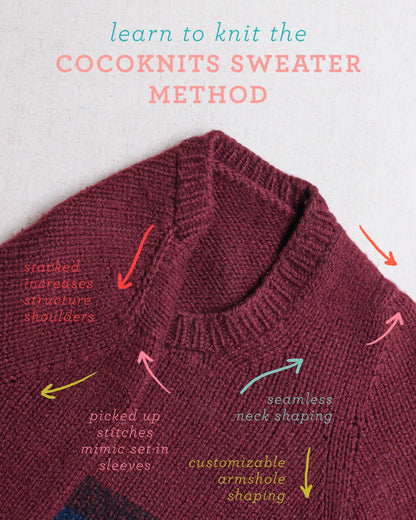 Learn to Knit the Cocoknits Sweater Method