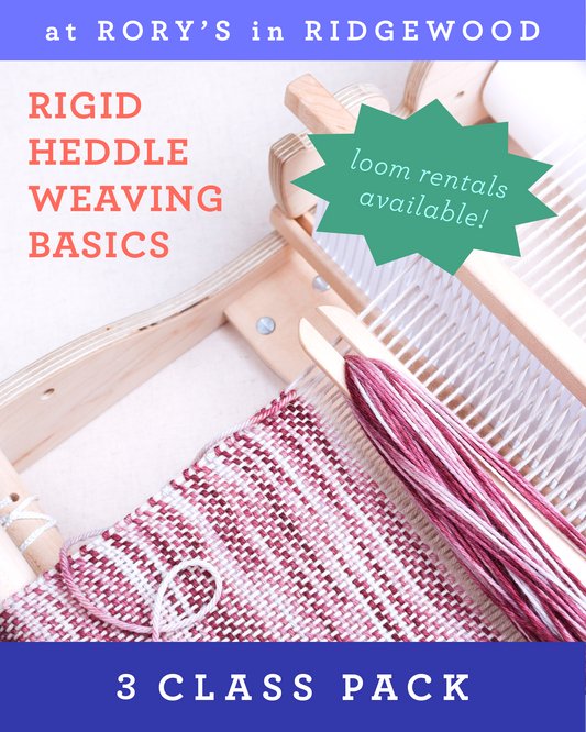 Learn Rigid Heddle Weaving Basics @ Rory's in Ridgewood