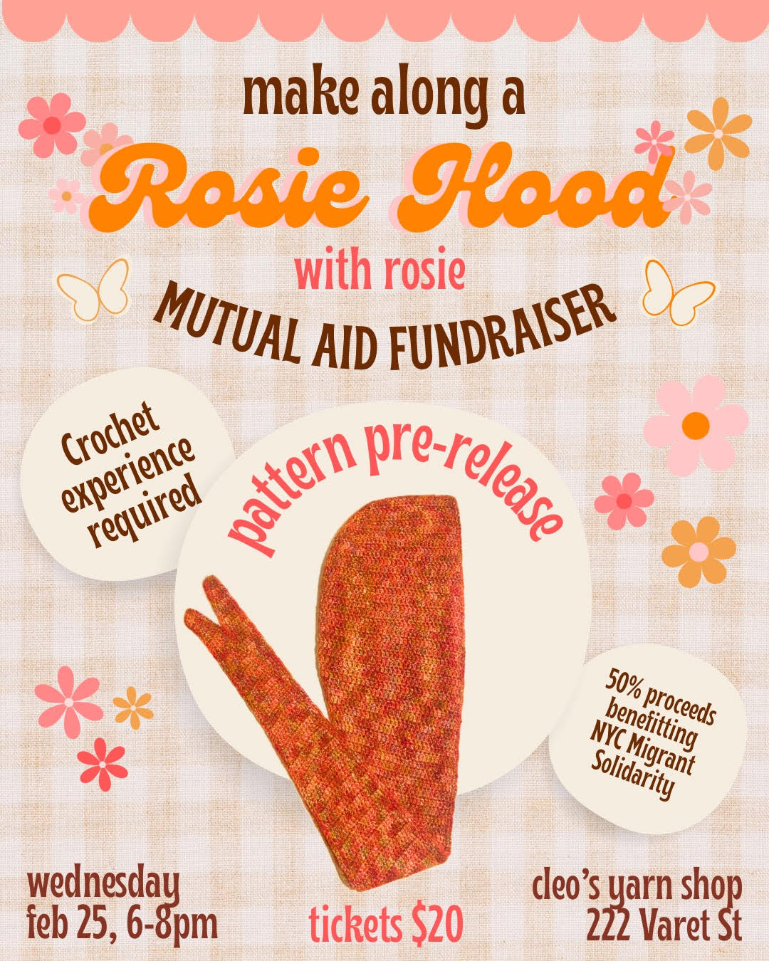 Make a Rosie Hood with Rosie (Mutual Aid Fundraiser!)